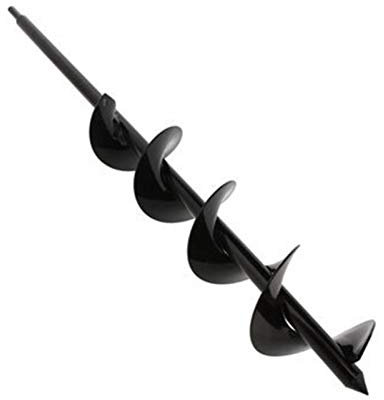 High Quality 8 x 60cm Garden Planting Auger Spiral Hole Drill Bit Small Earth Planter Post Hole Digger Fence Borer Petrol for Planting Bulbs Seedlings, (Color : 8cm x 60cm)
