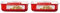 Sistema Rectangle Microwave Container | 1.25 L | BPA-Free | Red/Clear (Pack of 2)