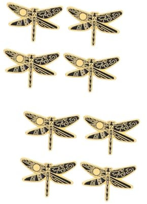 GALPADA 8 Stück Libellen-Brosche, Vintage-Cartoon-Anstecker, Sonne und Mond, Anstecker, Corsage, Kleidung, Rucksäcke