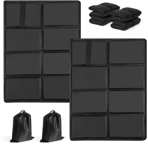 Flintronic 2PCS Coussin Pliant Camping, XPE Tapis de Camping Pliable, Portable Tapis de Siège, Coussins de Siège Imperméable, Coussin en Mousse pour Camping Pique Niques Voyage Randonnée
