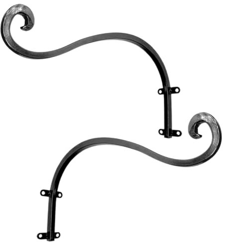 Milisten 2 Stück Metall Pflanzenhänger Wandhalterung Für Hängeblumenkörbe Und Blumentöpfe Eisen Wandhaken Für Balkon Und Garten Tragfähige Halterung Für Laternen Und Windspiele