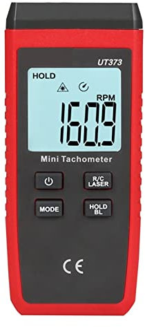 Lampe stroboscopique numérique, stroboscope, UT373 Mini tachymètre numérique Tachymètre Tachomètre Mesure 10-9999 9rpm Tachymètre odomètre km/h rétro-éclairage pour la détection des pannes d'équipem