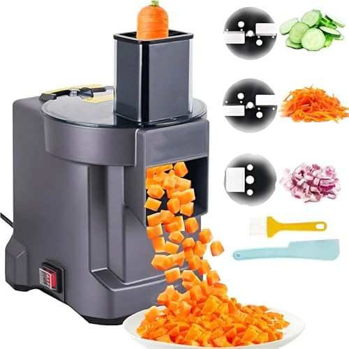 Picadoras de verduras eléctricas comerciales, cortadora multifuncional, cortadora en cubitos, máquina trituradora para cortar en cubitos, moler, rebanar, picadora eléctrica de alimentos, ralladora par