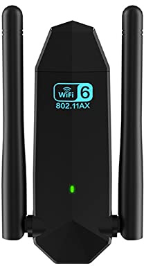 Pesderty Adattatore USB WiFi 6 Dual Band AX1800M 2.4G/5GHz Scheda di Rete Wireless Parte Trasmettitore Ricevitore WiFi USB3.0