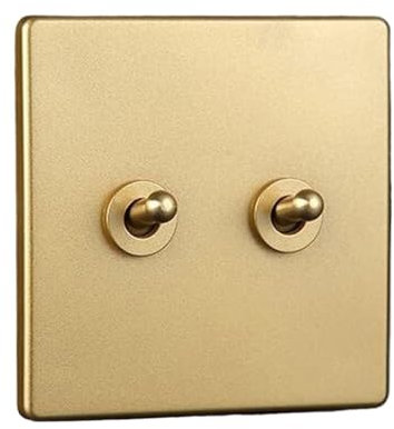 Wandschalter, Steuerschalter Wandschalter 86 Typ Hebelschalter 110-250V Retro Moving Light Switch 86 Wandsteckdosen-Panelschalter