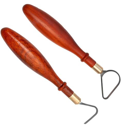 Vjsujehgy Herramienta para Recortar Cerámica, Herramientas para Esculpir Arcilla, Herramienta para Recortar Cerámica, Herramienta para Barro, Herramienta para Modelar Cerámica y Tallar.