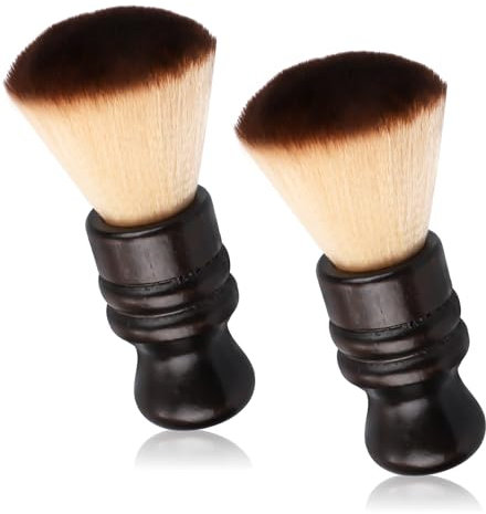 Gosknor 2 Stück Reinigungsbürsten für Schallplatten, Antistatisch Vinyl-Reinigungsbürste Mikrofaserborsten Holzgriff Staubentferner für LP-CD Plattenspieler-Zubehör