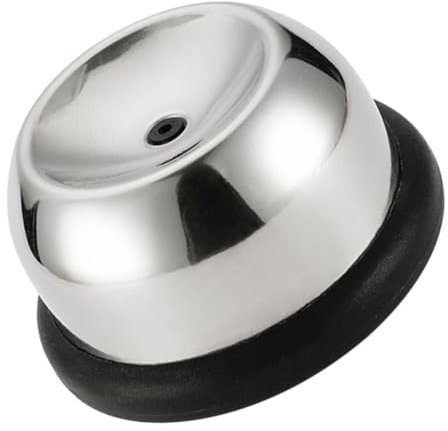 Egg Piercer Tool Black Stainless Steel with Non-Slip Base, Compact