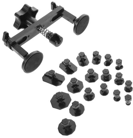 HAPINARY Kit Rimozione Ammaccature Auto Ventosa, Attrezzi Carrozziere in Plastico Nero, Riutilizzabile, per Ripara Ammaccature Grandine e Carrozzeria