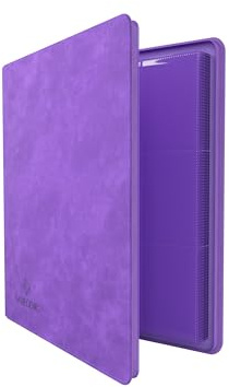 Gamegenic Zip-Up Album 24-Pocket, Organize Standard and Japanese Size Collectible Cards, Premium Card Game Protector, Holds up to 480 Cards, Ideal for Playset Collections, Purple Color
