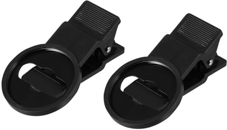 ROMISBABA 2 Piezas Clip para Lentes de Teléfono Móvil Accesorio de Fotografía con Doble Lente Compatible con Gran Macro y Ojo de Pez Fácil de Usar y Transportar