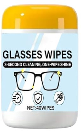 Lens Wipes for Eyeglasses 40 Pieces Quick Dry Cleaner