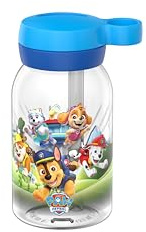 Mepal - Dricksflaska med Sugrör Campus - Skruvlock med Handtag - Hygienisk Stängning - Vattenflaska med Sugrör - Läckagesäker och Diskmaskinssäker - 450 ml - Paw Patrol Pups