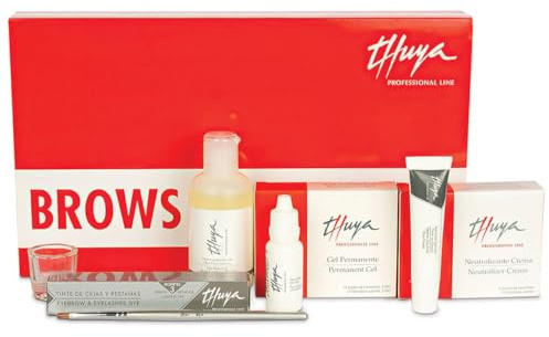 Thuya Augenbraunen Styling Set, Brow Lamination & Lash Lift Set – Profi Set für Augenbrauenlaminierung & Wimpernlifting – inkl. Farbe Graphit – 7 Produkte für langanhaltende Brow