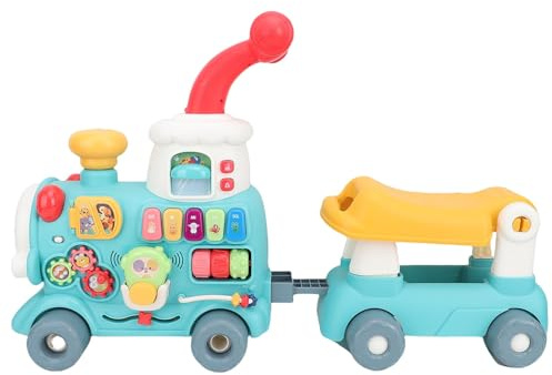 Sxhlseller Lauflernhilfe für Kleinkinder, Lernspielzeug mit Dampfmodus und Formanpassungsblöcken für die Frühe Kognitive und Körperliche Entwicklung zu Hause
