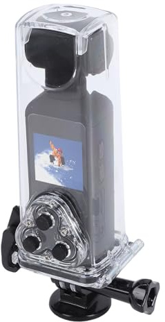 Topiky 4K Action Camera WiFi Ultra HD Rotatable Lens Handheld Camera with External Microphone for Vlogging Travel Diving
