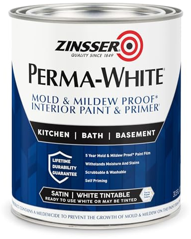 1 qt. White Satin Water Interior Paint