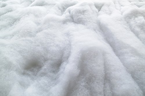 Schneewatte als Schneematte, 1,8x1,6m, ca. 8cm dick, 2,88 m², (13,85€/m²) | schwer entflammbar British Standard, weiss, flauschig, Polyester