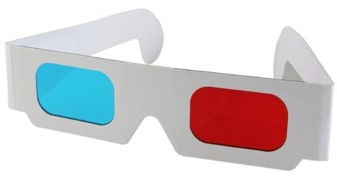 Aeromdal Bezel 3D 3 Dimensional Anaglyph Red Blue DVD Red/Cyan Carton Glasses 3D 10pcs Gift