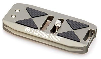 3 Legged Thing BASE Wide Arca Swiss QR Plate Copper Ellie Compatible (Base 85, Gray) (BASE85-G)