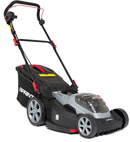 Sprint 2x18V (36V) Tondeuse à gazon Lithium-Ion 44 cm de largeur de coupe 440P18V, Powered by Briggs & Stratton, jusqu'à 640 m2, comprenant 2 batteries 5 Ah et un double chargeur, garantie 5 ans.