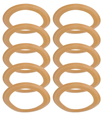 10 Stück Gummikolbenringe, Gummi-O-Ring-Set und Dichtungen für ölfreien Luftkompressor, Kompressionskolbenringe Pumpenzubehör kompatibel mit allen ölfreien Luftkompressor-Modellen