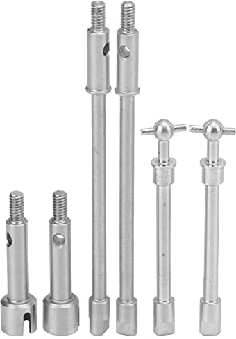 Eje de Transmisión RC, Juego de Eje de Transmisión CVD Delantero y Trasero de Acero Inoxidable Eje de Transmisión RC para Axial SCX24 90081 1:24 RC Car RC Car Part