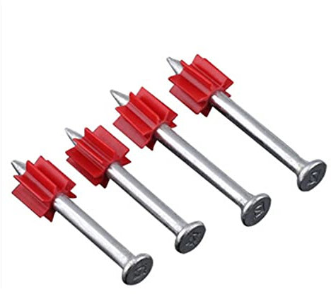 Unghie del cemento duro, parete in acciaio elevato in acciaio al carbonio, chiodo da parete in cemento, vernice da parete, chiodo sospeso, diametro del chiodo. 5mm, tappo diametro 7,4 mm, 50pcs-32mm.