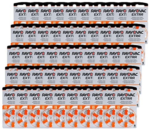 Shop4top Rayovac - Lote de 120 pilas para audífonos (1,45 V, 1,45 V)