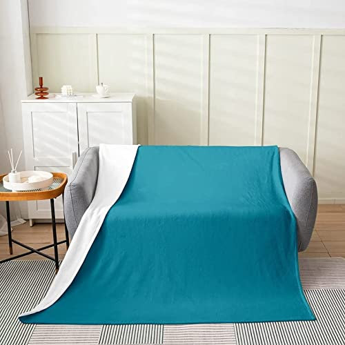 3D Kuscheldecke 200x200 Blau Warme Decke Einfach Flanell Fleecedecke Blaues Muster Flauschig Weich Wohndecke für Sofadecke Couchdecke Sofaüberwurf Bettüberwurf