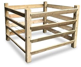 GartenDepot24 FIX Komposter Brettkomposter aus Holz - 980x980x770 mm - ca. 650 L