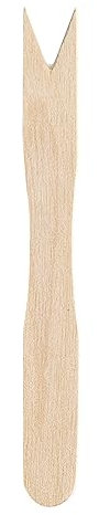 Posate usa e getta in legno naturale al 100%, riciclabili, forchetta piatta, 8,5 cm, 1000 pezzi