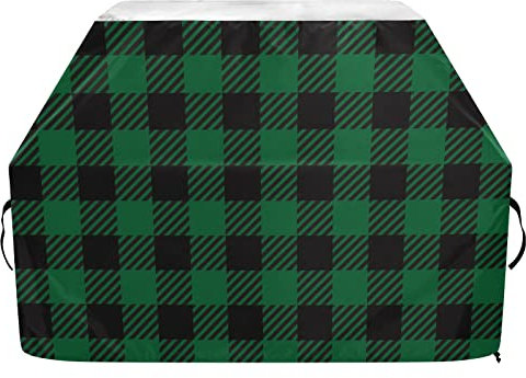 Grillabdeckung, UV-Schutz, verstellbar, 165 cm, Grün