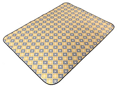 Picknickdecke Wasserdicht 200 x 150 cm,Extra Groß Outdoor Stranddecke mit Wasserdichter Unterseite für 4 Personen,Alu Isomatte Schaummatten Isoliermatte Campingdecke mit Tragegriff für Camping Wandern