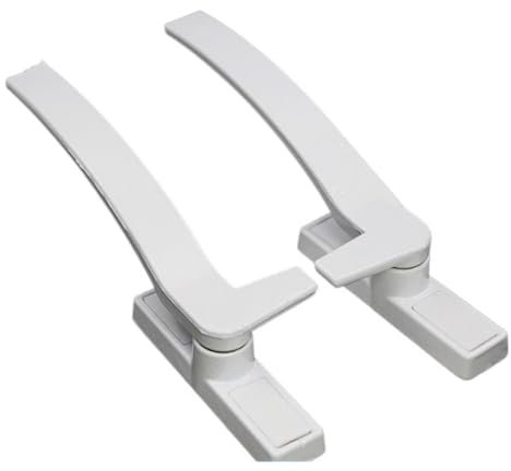 ETomey Window Handles 1 Pair White Replacement Window Handles Hand Zinc Alloy Window Hardware Door Handle Window Handles For Upvc Windows