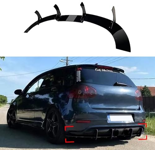 IONZS Auto Heck Lippen Stoßstangenschutz für Volkswagen Golf 5 Golf MK5 R32,Auto Chassis Heckdiffusor Hintere Stoßstange Heckschürze Spoile