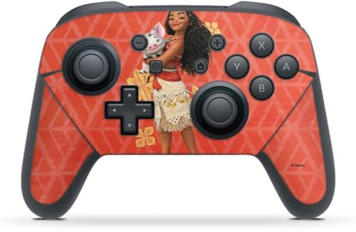 DeinDesign Skin kompatibel mit Nintendo Switch Pro Controller Folie Sticker Disney Princess Vaiana Pua