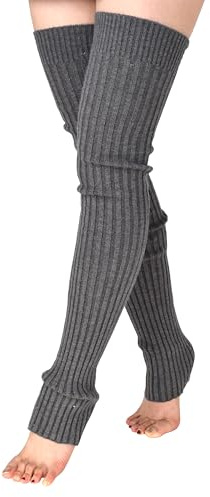 TeeYee Damen Stulpen Winter Beinwärmer Beinstulpen Strumpf Lang Kniewärmer | Extra Lang Gestrickte Warme Kniewärmer,für Frauen,Mädchen,Yoga,Ballett Socken