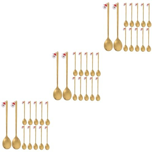 TOPBATHY Cucharitas De Cafe Doradas 36 Piezas De Cucharas Exquisitas Para Cucharas Navideñas Cucharilla De Cucharas De Cafe Cucharas De De Cucharas De