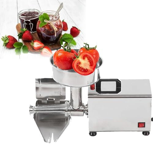 RayGenius Macchina Scolapasta per Pomodori, Scolapasta E Salsiera in Acciaio Inox, Pressa Elettrica per Frutta, Macchina per Marmellata, per L'Inscatolamento di Puree di Pomodoro。