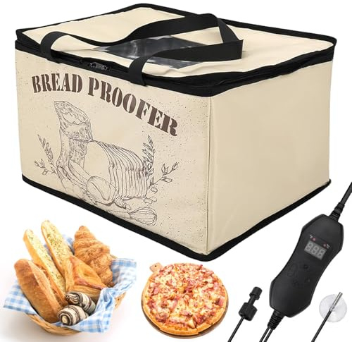 Brot Gärbox Sauerteig 30L Faltbare Teiggärbox Einstellbare Temperatur | Einstellbare Timer, Heizung Bread Gärschrank mit Deckel für Zuhause, Brot, Pizza, Joghurt, Reiswein