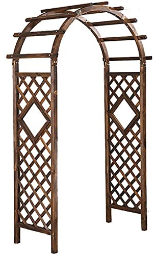 Generisch Wetterfester Rosenbogen aus Holz für Kletterpflanzen, Pergola-Spalier und Laube für den Garten im Freien, perfekt für Hochzeiten, Rasen im Hinterhof, 120 x 215 cm/140 x 225 cm