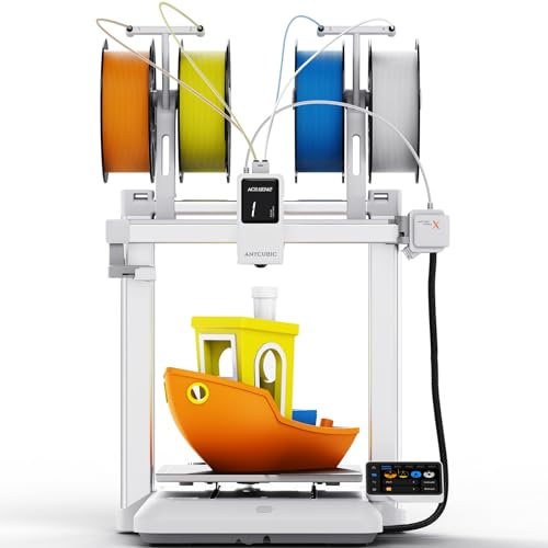 Anycubic Kobra X Impresora 3D Impresión a 600 mm/s Impresión en 4 Colores