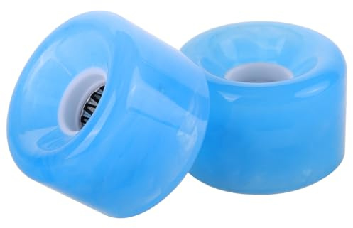 LIGHTAOTAO 2 Stück Skateboard Räder aus Pu mit Leuchtenden Transparenten Rollen Weich und Installieren als Ersatz für Longboard und Skateboard