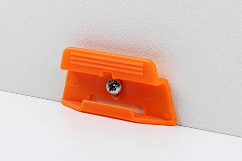 Parador Leistenclipse orange aus Kunststoff - Befestigungsclips zur Montage von Bodenleisten vom Typ SL 3 - Set mit 24 Stück