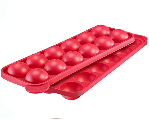Westmark 30242260 Cake Pop – Molde de Silicona, 12 Unidades, Color Rojo