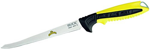 Buck Erwachsene Anglermesser Filetiermesser, Modell 033 Mr. Crappie, Stahl 420HC, Thermoplast Nylon-Griff, Kunststoff-Scheide, Mehrfarbig, One Size, 181717
