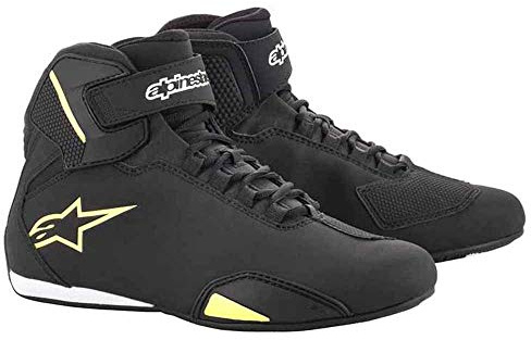 Alpinestars Sektor Motorradschuhe (Black/Yellow Fluo,45)
