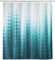 WENKO Duschvorhang Tullin, 180 x 200 cm, Vorhang aus 100% Polyester mit Metallösen & Gummi-Gewichtsband für Dusche und Badewanne, wasserabweisend & waschbar, inkl. 12 weißen Duschvorhangringen