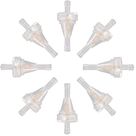 GOOFIT 6mm Inline Kraftstofffilter Universal Ölfilter Ersatz für ATV Quad Moped Scooter Dirt Pit Bike